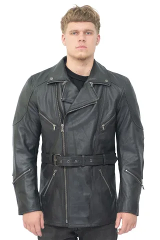Herren Cross Zip CE Armor Bikerjacke – Budapest