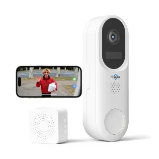 Hiseeu DB04 4MP 2K HD WiFi Doorbell Camera IR Night Vision Motion Sensor Two Way Audio 2.4G 5G Wireless Smart Video Door