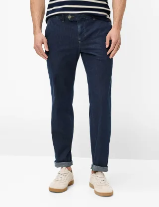 Eurex by Brax Herren Chino Style JIM DARK BLUE, denim blau, Gr. 62