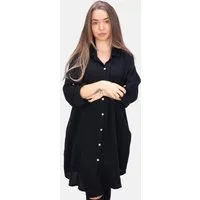 Seasons of April Hemdbluse Oversized Musselinbluse Jessy (1-tlg) Musselin Hemdbluse mit Knopfverschluss 100% Baumwolle
