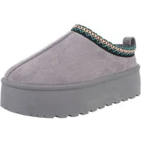 Ital-Design Die bequemen Plateau-Slipper Hausschuh (87740176) Flach Stiefeletten in Grau