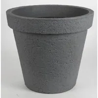 Jelenia Plast Pflanzkübel Pflanzenkübel "Pisa" 58 x 53cm großer Übertopf Blumen grau Kunststoff