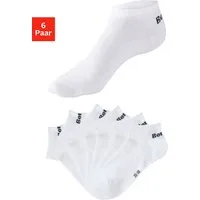 Bench. Sneakersocken für Damen und Herren in Baumwollmischung, für Sport und Freizeit (Packung, 6-Paar, Gr. 35-38 bis 43-46) mit klassischem Logoschriftzug, ohne Frottee
