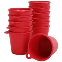 SoPro Schnapsglas 12x Schnapsbecher Plastik 4 cl wiederverwendbar - Shotgläser