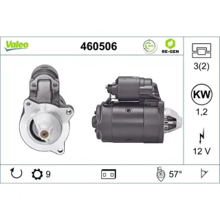 Valeo Starter 1,2 kW Dacia 1310 Renault 12 15 4 5 6 7 Estafette Trafic