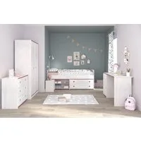 Parisot Komplettschlafzimmer Set mit Absetzungen in Rosa oder Blau