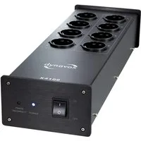 Dynavox HiFi-Steckdosenleiste X4100 Mehrfachsteckdose 8-fach (Phasen-LED zur Anzeige falscher Phasenlage in Zuleitung), 8 Steckplätze: 4 x gefiltert, 4 x ungefiltert