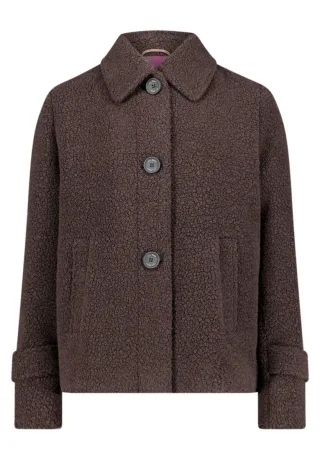 Gil Bret - Jacke in Woll-Optik braun - Gr. - 36