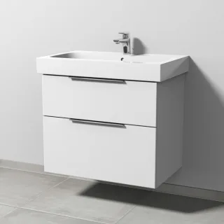 Sanipa 3way Waschtischunterbau zu Geberit iCon Waschtisch mit 2 Auszügen, Weiß-Soft UM65143
