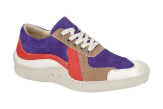 Eject 20419.001 SKAT_D Damenschuhe lila multi Echtleder Gummisohle flach