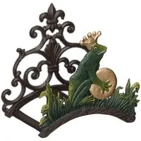 relaxdays Schlauchhalterung Schlauchhalter Froschkönig
