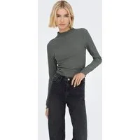 ONLY Langarmshirt ONLEMMA L/S HIGH NECK TOP Materialmix