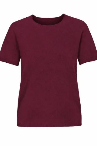 IN LINEA - Pullover, Rundhals, 1/2-Arm 460 cassis - Gr. - 40