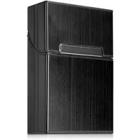 kwmobile Tabakbeutel Zigarettenetui Zigarettenbox Hülle für Zigaretten (1-tlg), aus Aluminium mit Magnetverschluss