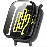 SmartUP Smartwatch-Hülle für Xiaomi Redmi Watch 5 Active Schutzglas Panzerfolie Display Case 9H 2, kompletter Rundumschutz