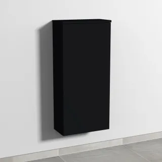 Sanipa 3way Mittelschrank mit 1 Tür, Schwarz-Matt, SF17108 SF17108
