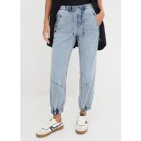 bonprix Jeansjeggings loose fit Passform, aus Baumwolle, Polyester und Elasthan