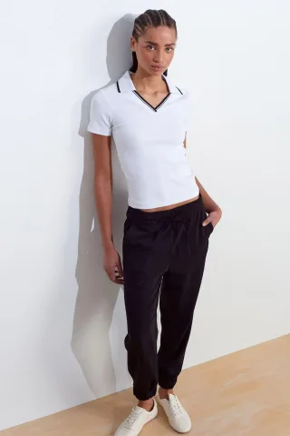 Damen Polyester Crepe Jogginghose