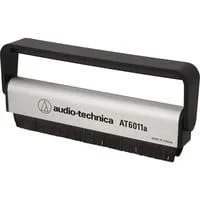 Antistatische Schallplattenbürste AT6011a, Reinigungsbürste schwarz/silber