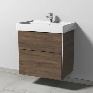 Sanipa 3way Waschtischunterbau zu Villeroy & Boch Collaro Waschtisch mit 2 Auszügen, Eiche-Arizona BR83580