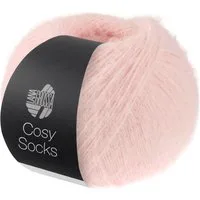 LANA GROSSA Meilenweit 100 g COSY SOCKS Häkelwolle, 420 m (Flauschige Sockenwolle mit Merinowolle, waschmaschinenfest), 100 g