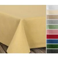Beautex Tischdecke Fleckenabweisende bügelfreie Tischdecke mit Lotuseffekt, Leinenoptik (1-tlg)