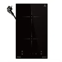 KKT KOLBE Elektro-Kochfeld IND294, 30cm Herdplatte Kochmulde Kochplatte Induktion 2 Zonen Autark Timer