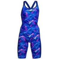 Funky Trunks Badeanzug Rising Tide Schwimmanzug mit langem Bein 100% chlorbeständig