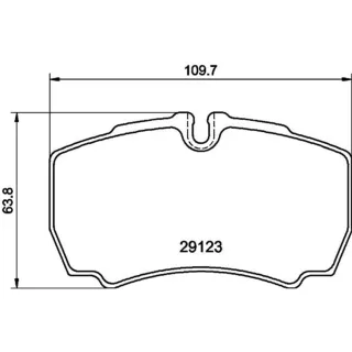 Hella Bremsbel?ge hinten Iveco Daily 4 5 6 2,8