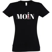Youth Designz T-Shirt Moin Leuchtturm Damen Shirt mit Trendigem Frontdruck