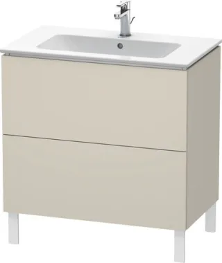 Duravit L-Cube Waschtischunterbau bodenstehend Taupe Matt 820x481x704 mm - LC662609191 LC662609191