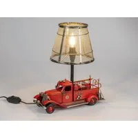 formano Tischleuchte, nicht enthalten, mit Schalter, Rot, Feuerwehr, H: 37cm