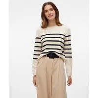 Vero Moda Rundhalspullover VMSABA PLAIN LS O-NECK PULLOVER GA NOOS