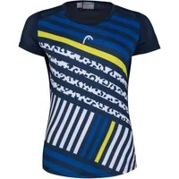 Head Tennisshirt Sammy Graphic Print dunkelblau Damen