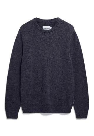 Armedangels - Pullover aus Bio-Baumwolle - Alvaario blau - Gr. - XL
