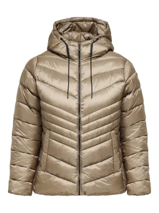 ONLY CARMAKOMA - CARMIMI HOOD JACKET OTW Fossil - Gr. - 48