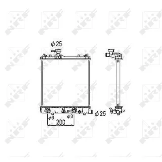 NRF Motork?hler gel?tet Suzuki Wagon R 53445