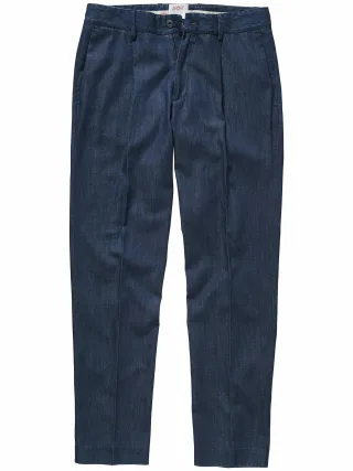 BOB Herren Sommer-Denim-Anzughose Blau 50 % Baumwolle, 50 % Lyocell