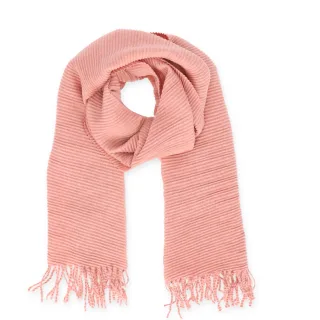 Halsüberkopf Accessoires - Schal Plissee Uni 65x165 rosé - Gr. - OS