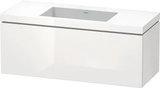 Duravit L-Cube c-bonded Set wandhängend Weiß Hochglanz 1200x480x500 mm - LC6919N8585 LC6919N8585