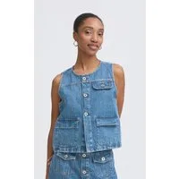 ICHI Shirtweste Denimweste IHPAMILA