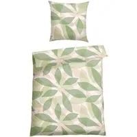 Schiesser Bettwäsche Lea aus weicher Baumwolle mit einem aufwändigen Grafikdesign, Renforcé, 2 teilig, MADE IN GREEN by OEKO-TEX®