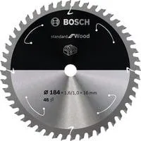 PRO Wood cordless Kreissägeblatt, Ø 184mm, 48Z Bohrung 16mm, für Akku-Kappsägen