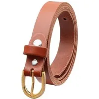 COLOGNEBELT Ledergürtel OM110-SL-Cognac MADE IN GERMANY, Cognac Kürzbar, 100 % Echtleder, Unisex