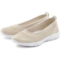 LASCANA Halbschuh, Slip-On-Sneaker, Sneaker Ballerinas zum Reinschlüpfen VEGAN