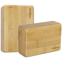 Sporttrend 24 Yogablock 2 x Yoga Block Bambus