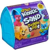 Kinetic Sand - Hunde Häuschen, Spielsand 170 Gramm Sand