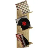 VCM Standregal Holz Bücher Schallplatten LP Hänge Wandregal Sulda, 1-tlg., 106x33x26cm Wandregal, Aufbewahrung