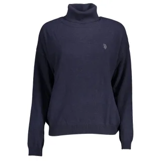 U.S. POLO ASSN. Blauer Polyamid Damenpullover