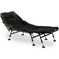 CampFeuer Angelliege Karpfenliege XXL, 210 x 85 x 45-60 cm, Komfortable Liege, Feldbett